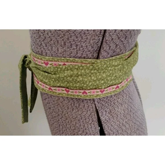 Vtg 80's Sash Wrap Belt Women's Handmade Sz XS Boho Hippie Cottage Folk Shabby - Picture 2 of 6
